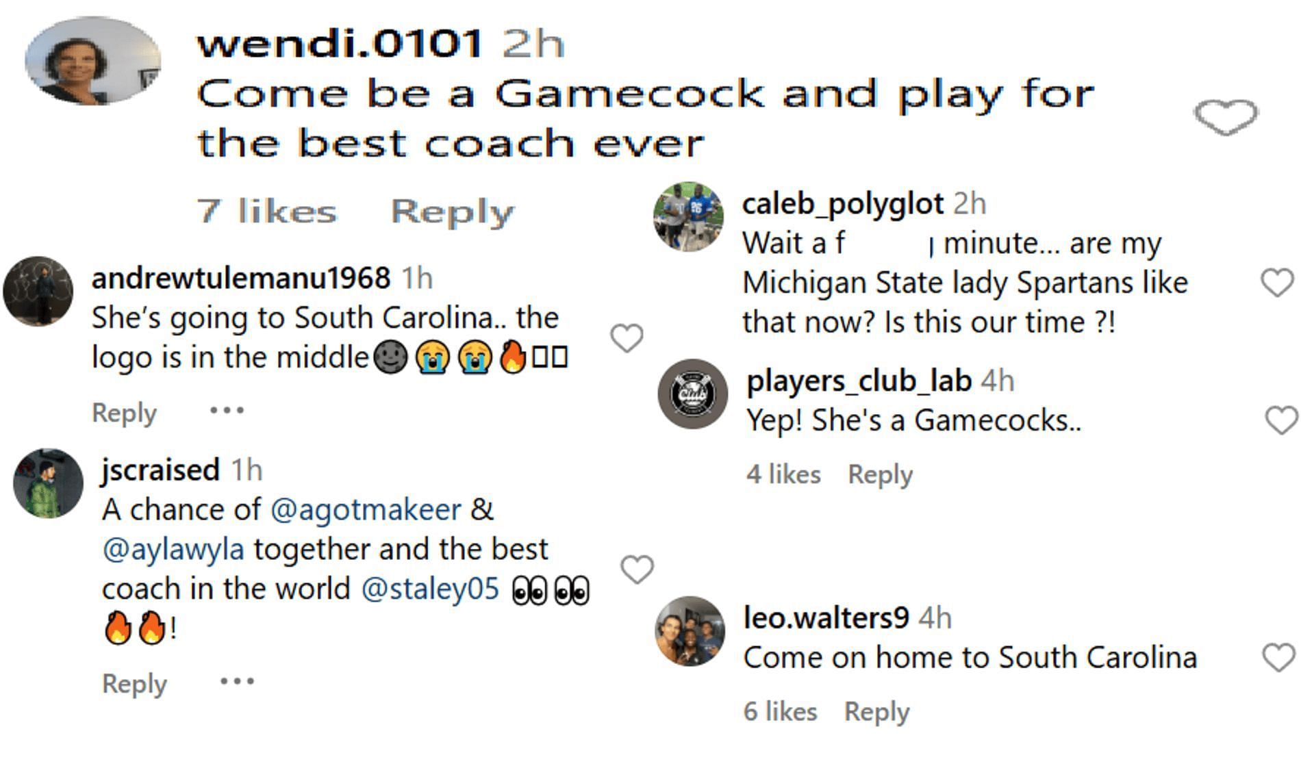 Fans comment on Makeer deciding on her final three schools (Source: Instagram/ dushawn_london)