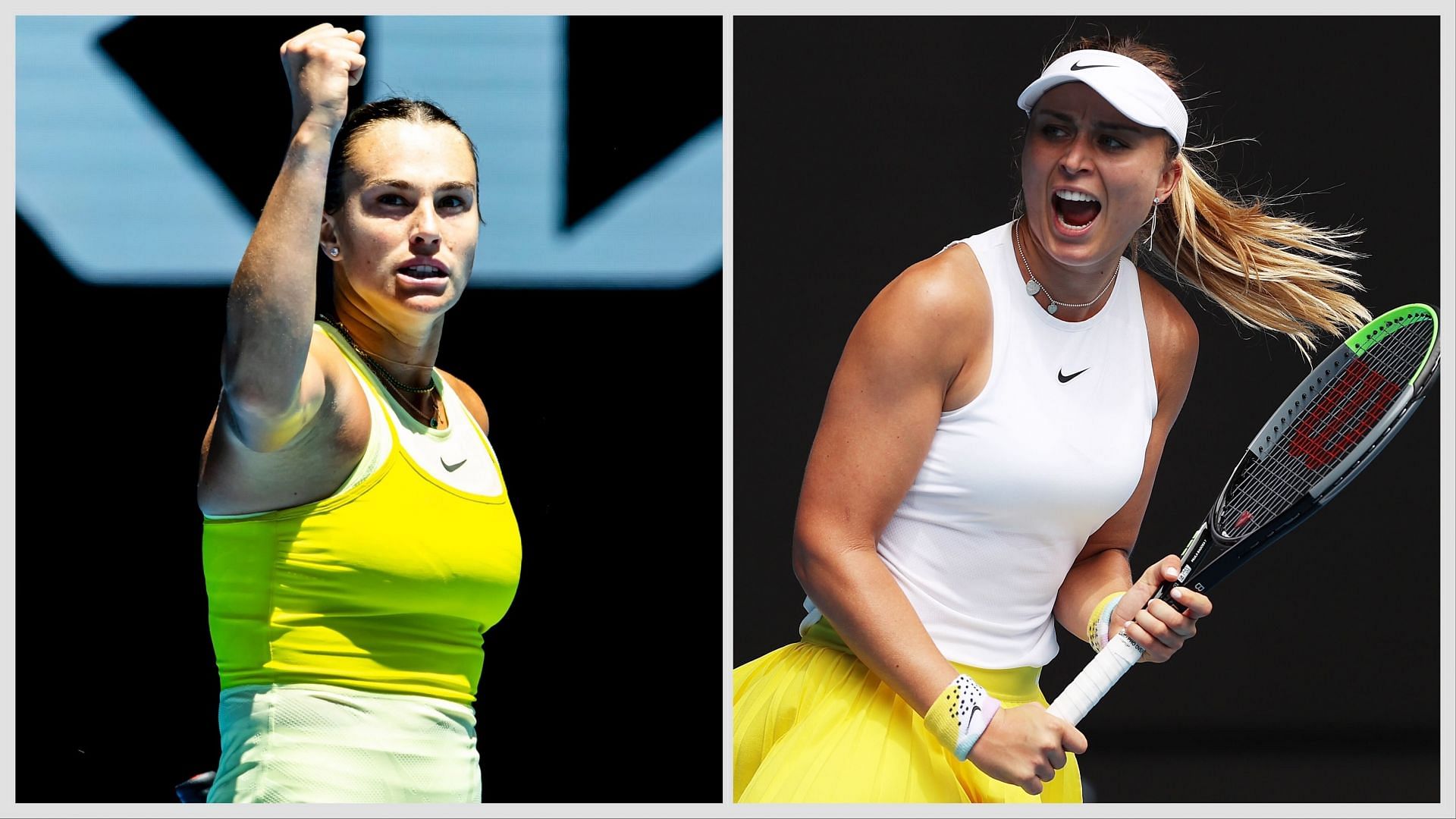 Aryna Sabalenka vs Paula Badosa is one of the semifinal matches at the Australian Open 2025. (Photos: Getty)