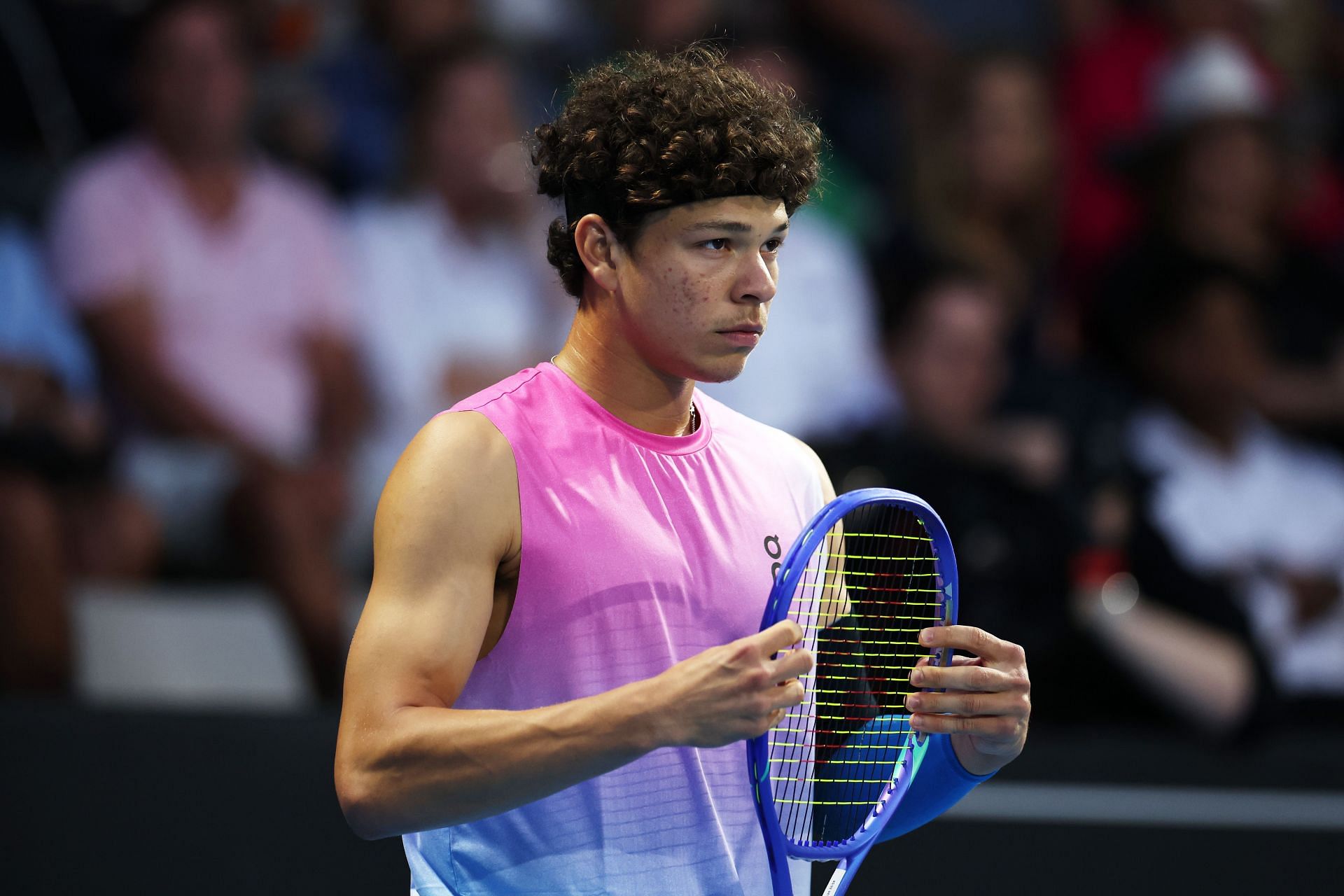 Ben Shelton at the ASB Classic 2025. (Photo: Getty)