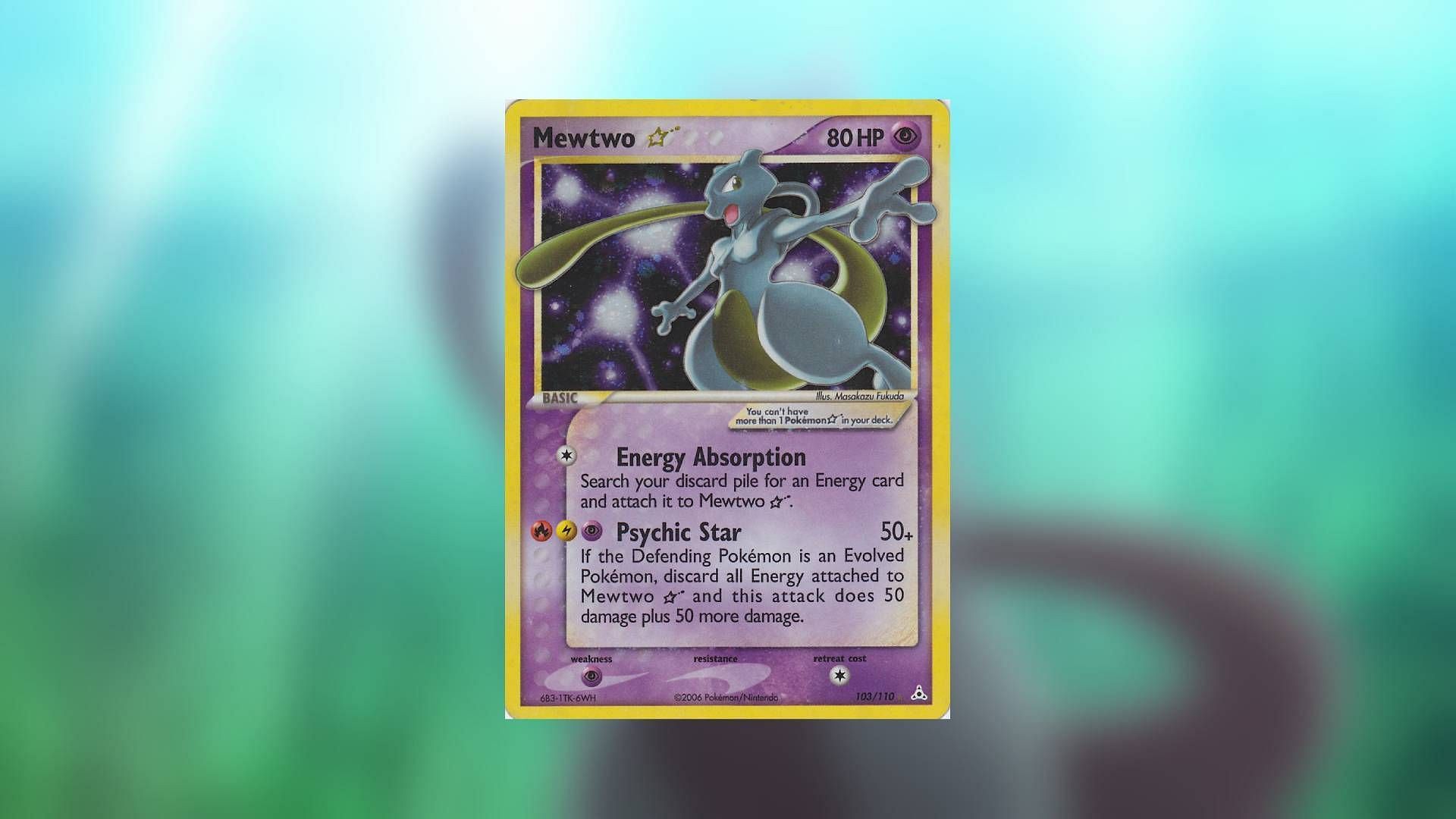 Mewtwo Star is another version of Shiny Mewtwo in the Pokemon TCG (Image via The Pokemon Company)