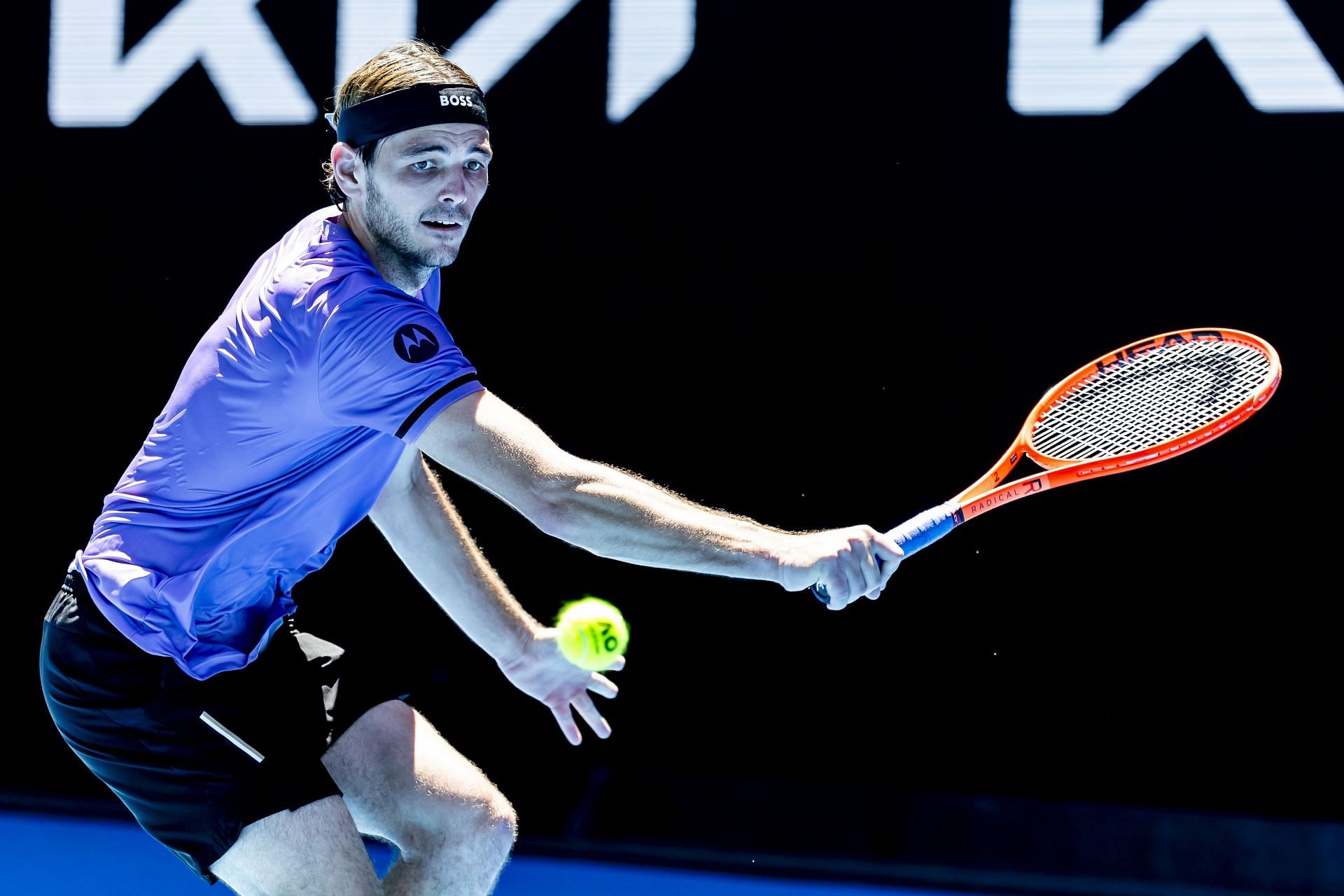 Taylor Fritz in his Hugo Boss apparel at the 2025 Australian Open. (Source: Getty)