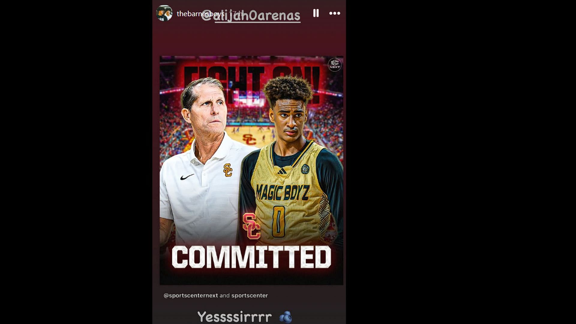 Matt Barnes&#039; sons react to Alijah Arenas&#039; commitment (Image: IG/thebarnesboys)