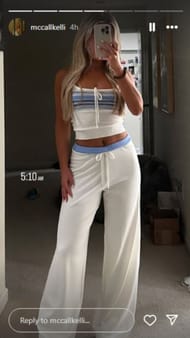 McCall's Instagram story (January 9). Source: @mccallkelli on Instagram