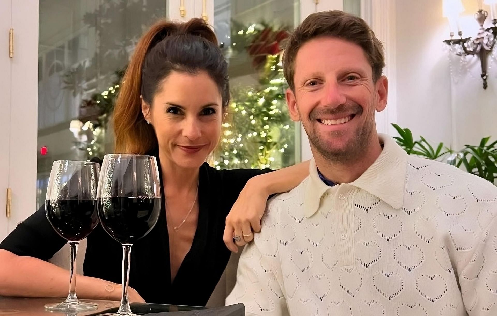 Romain Grosjean with his wife Marion Jolles Grosjean | Image via Instagram (@mariongrosjean)