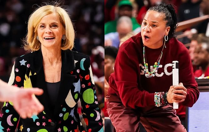 Several fans boo Kim Mulkey as LSU HC embraces Dawn Staley before Tigers suffer first defeat to Gamecocks