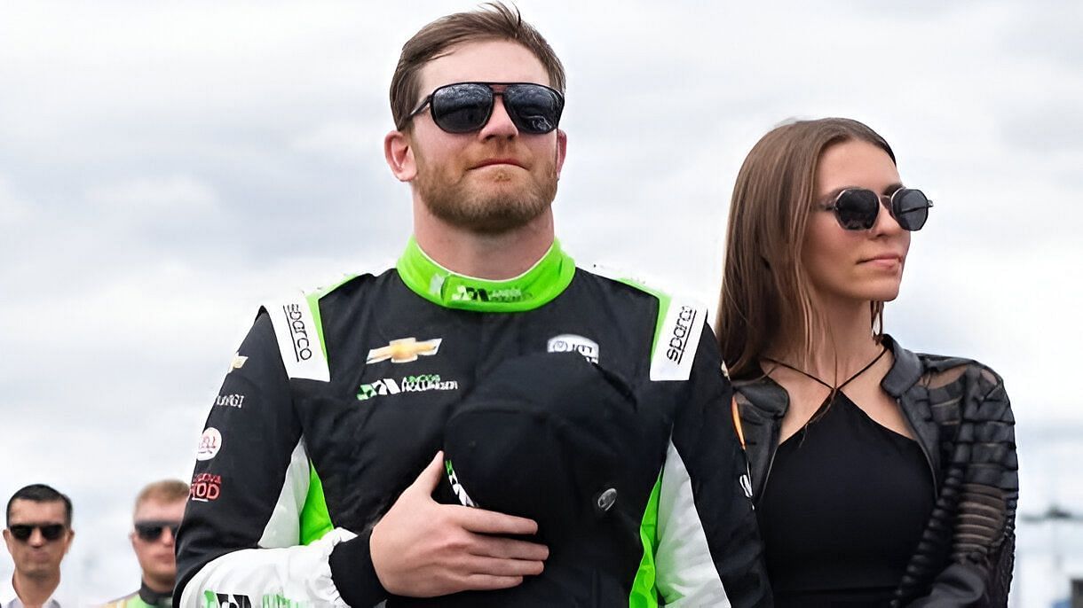 IndyCar driver Conor Daly with girlfriend Amymarie Gartner (Image via Instagram/@conordaly22)