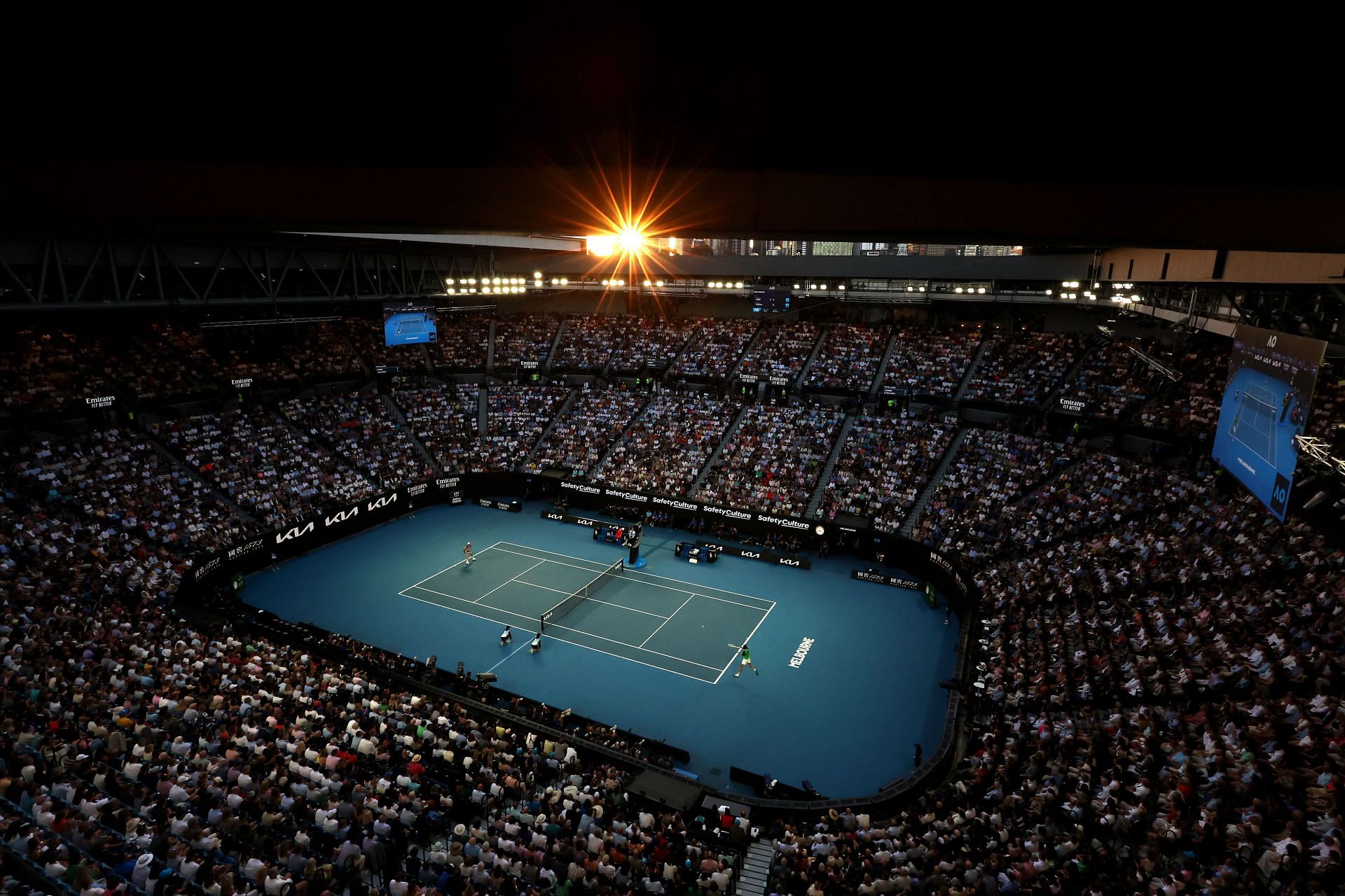 Rod Laver Arena at the Australian Open. (Photo: Getty)