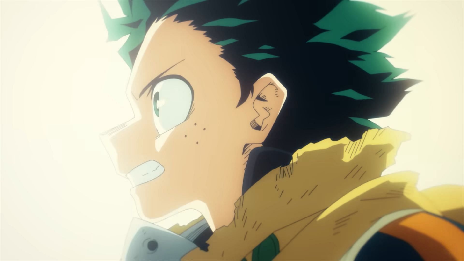 Deku as seen in the anime (Image via BONES)