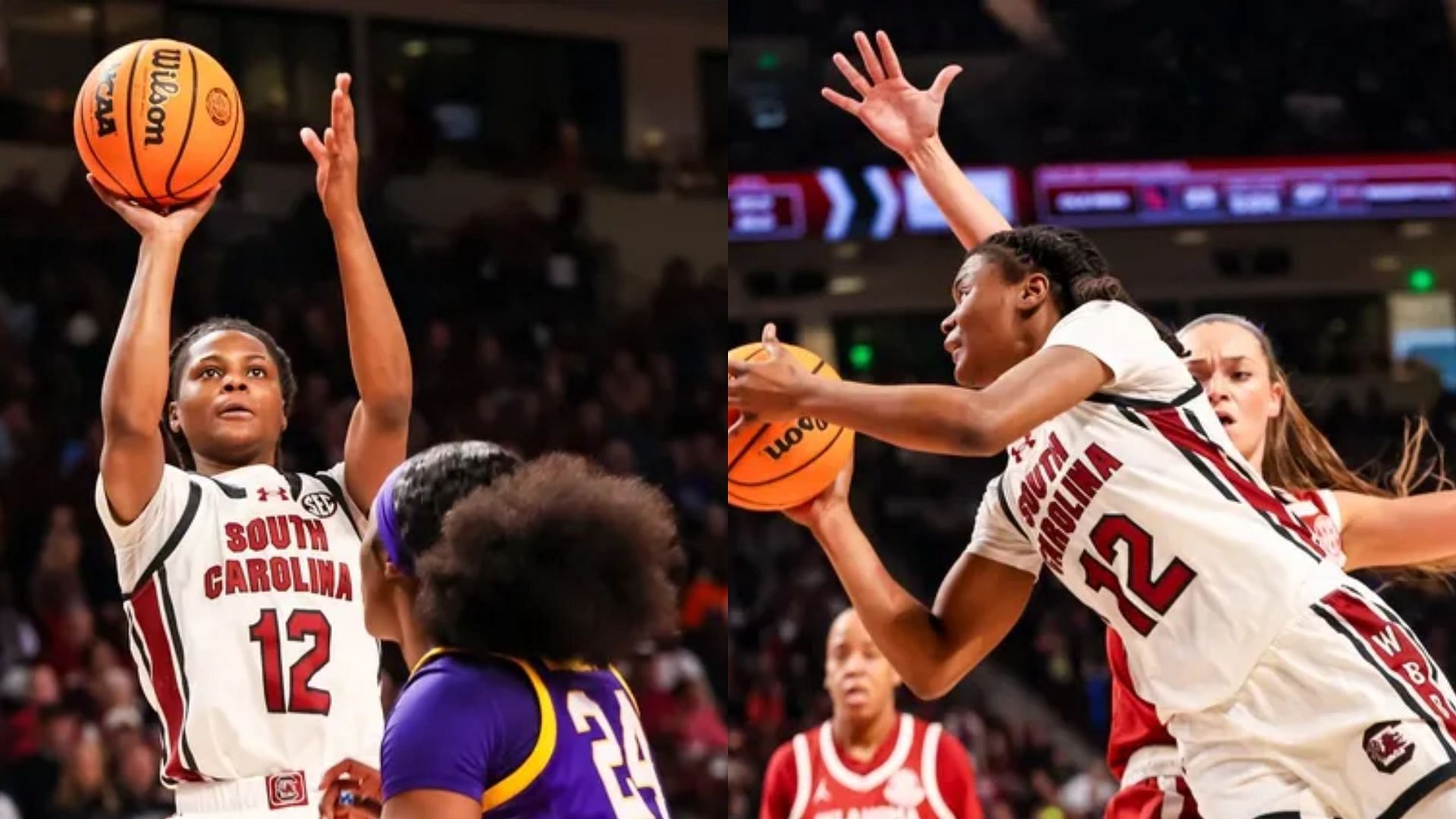 South Carolina guard MiLaysia Fulwiley scored nine points against Tennessee but she only played five minutes as she was hobbled by four fouls (Image Source: IMAGN)