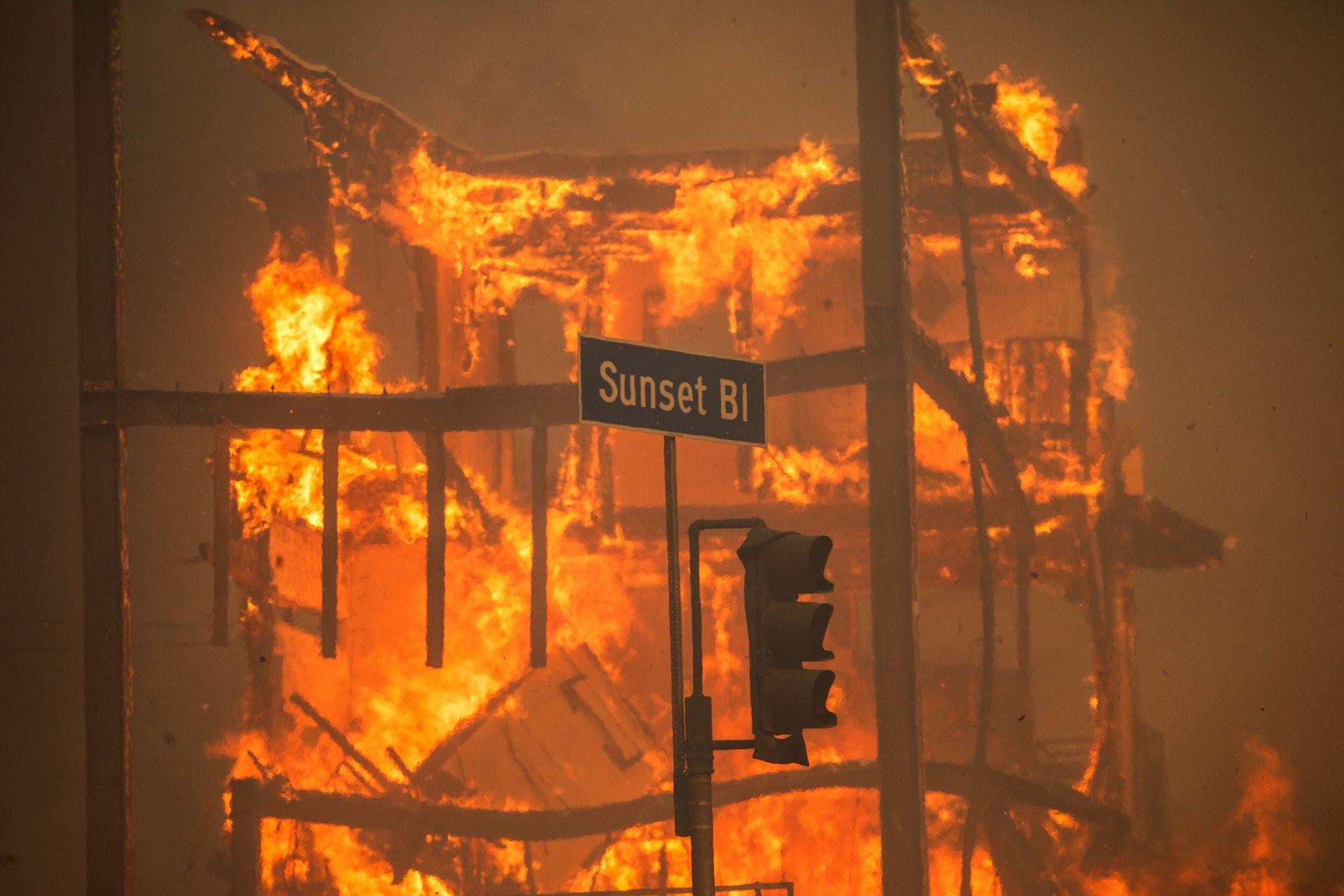 Powerful Winds Fuel Multiple Fires Across Los Angeles Area - Source: Getty