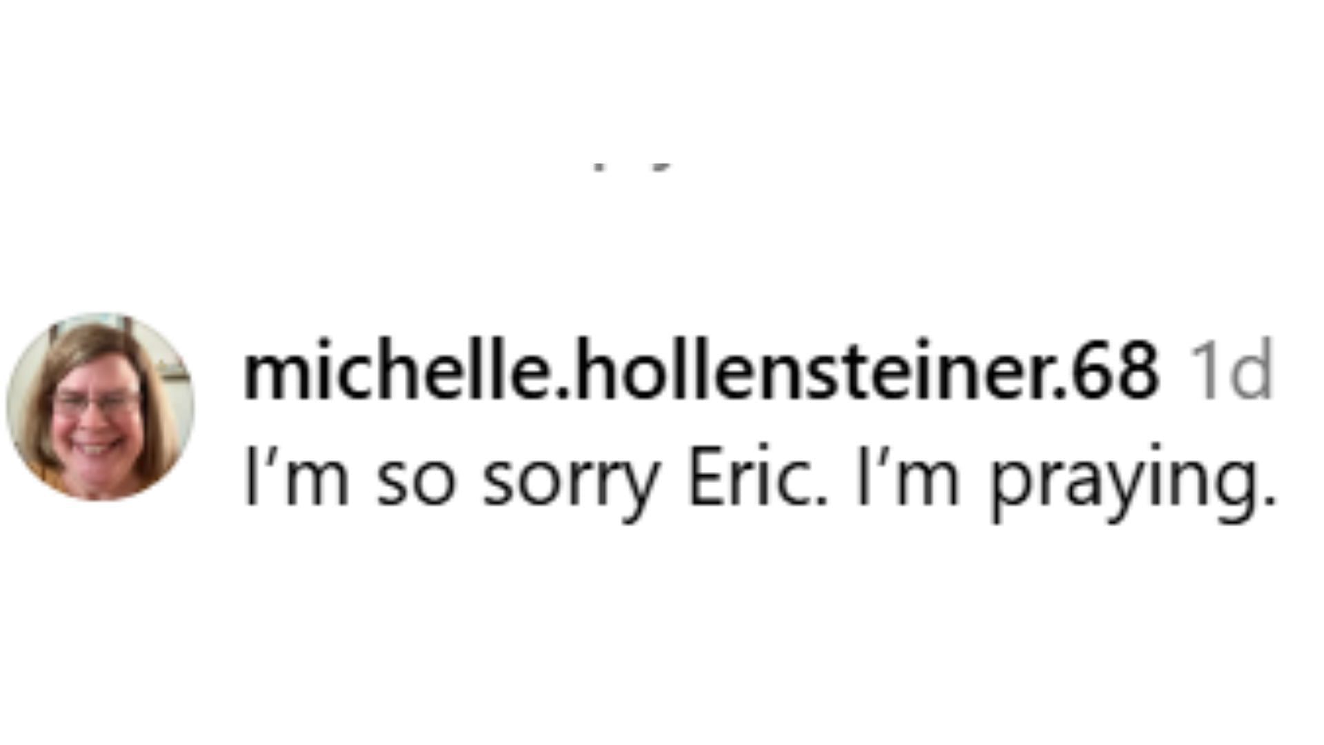 A fan comment for Eric Braeden (Image via Instagram/@ericbraedengudegast)