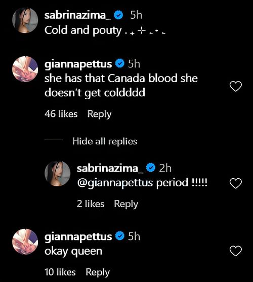 Gianna Pettus Comment