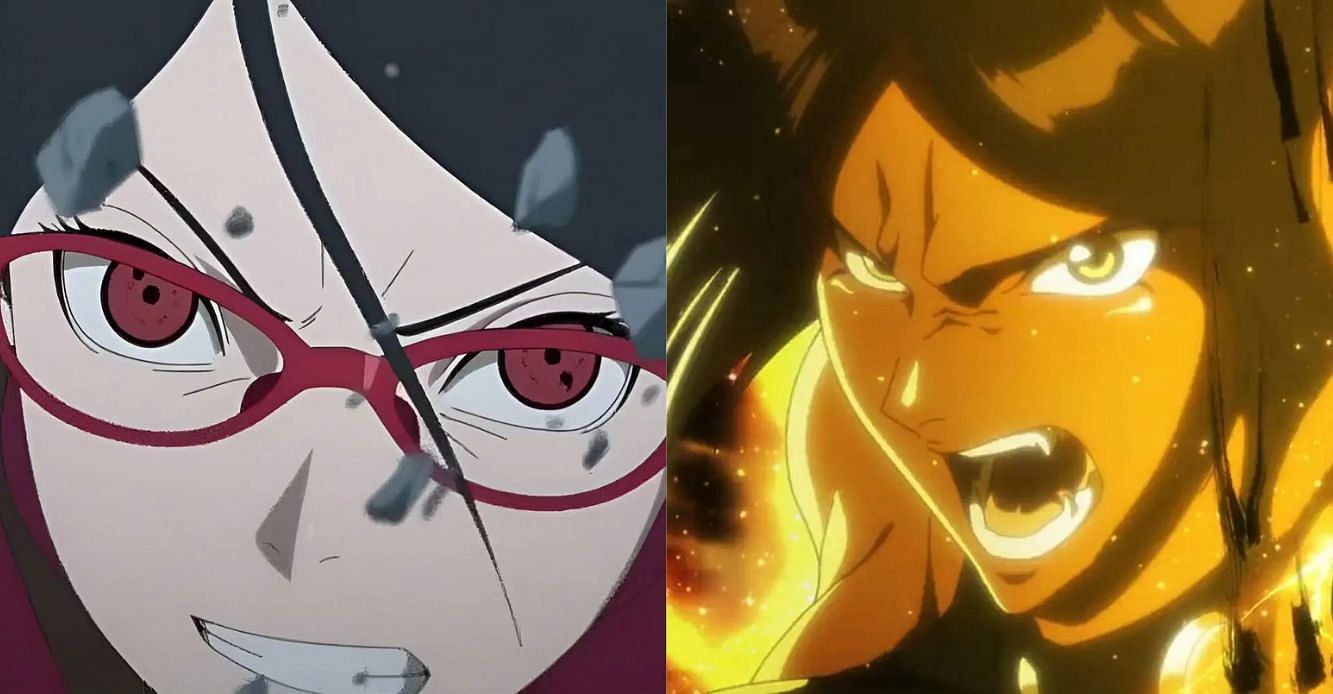 Boruto and Bleach fans go to war over a Sarada vs. Yoruichi debate (Image via Studio Pierrot).