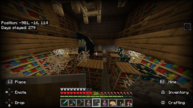 Minecraft player discovers unexpected mob in a stronghold
