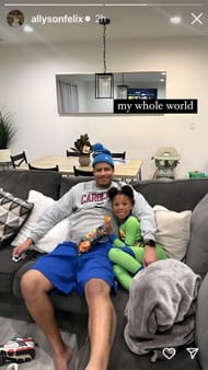 Screenshot of Allyson Felix's Instagram Story/ Source: Instagram/ @allysonfelix