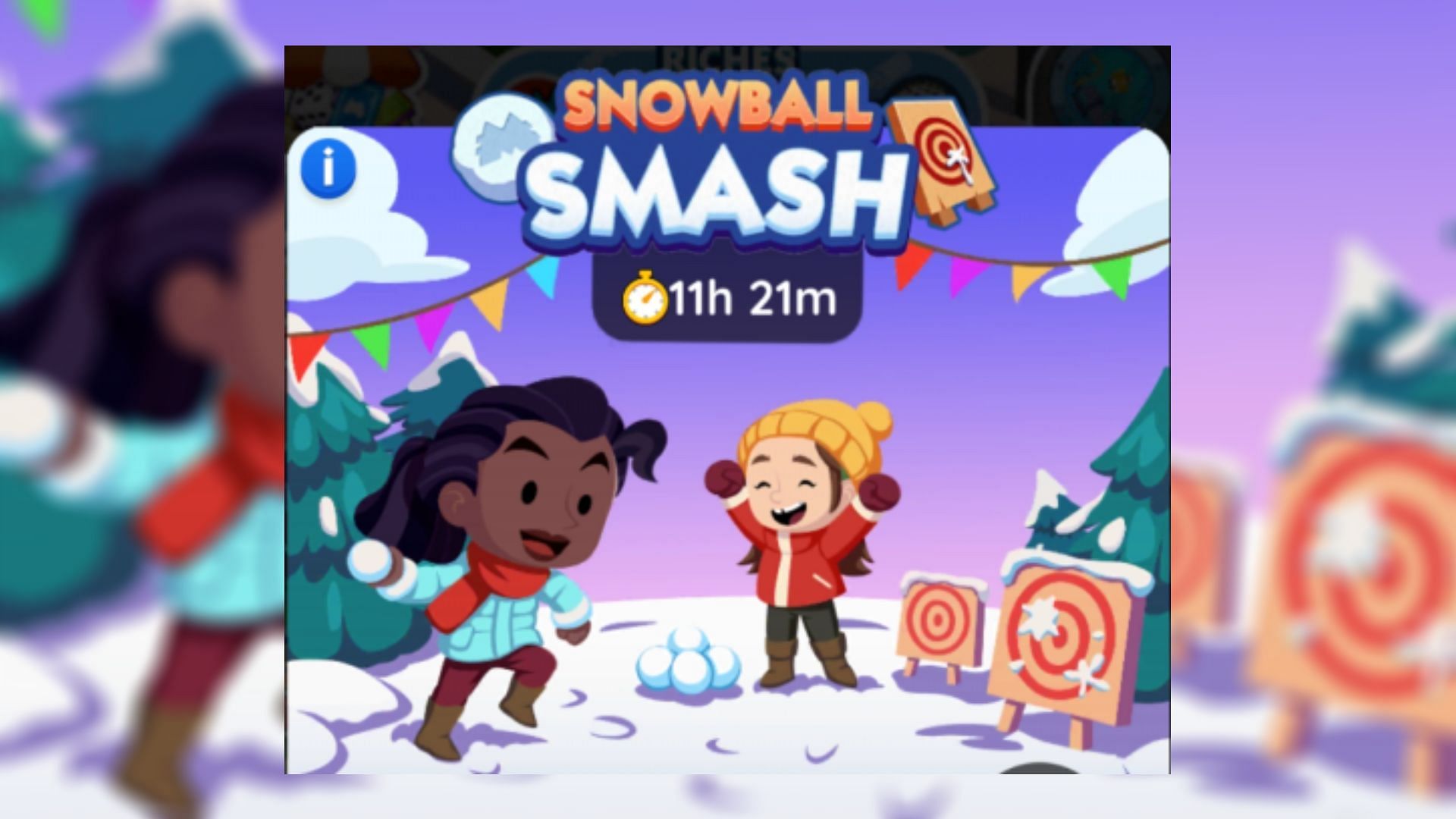 The Snowball Smash event will expire in a few hours (Image via Scopely)