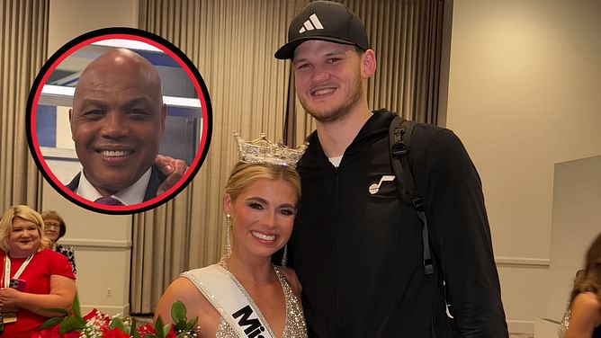 "You can say War Eagle" - Charles Barkley hilariously reacts to Walker Kessler's girlfriend Abbie Stockard winning Miss America