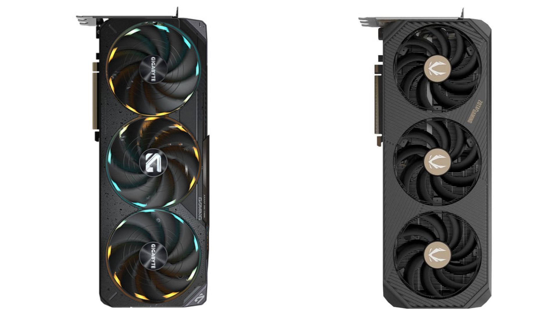 The RTX 5090 and 5080 are premium gaming cards designed for the best performance (Image via Zotac and B&amp;H)