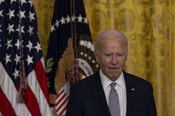 "IV infusion?" — Internet reacts as a mysterious blue mark appears on Joe Biden's hand during White House appearance