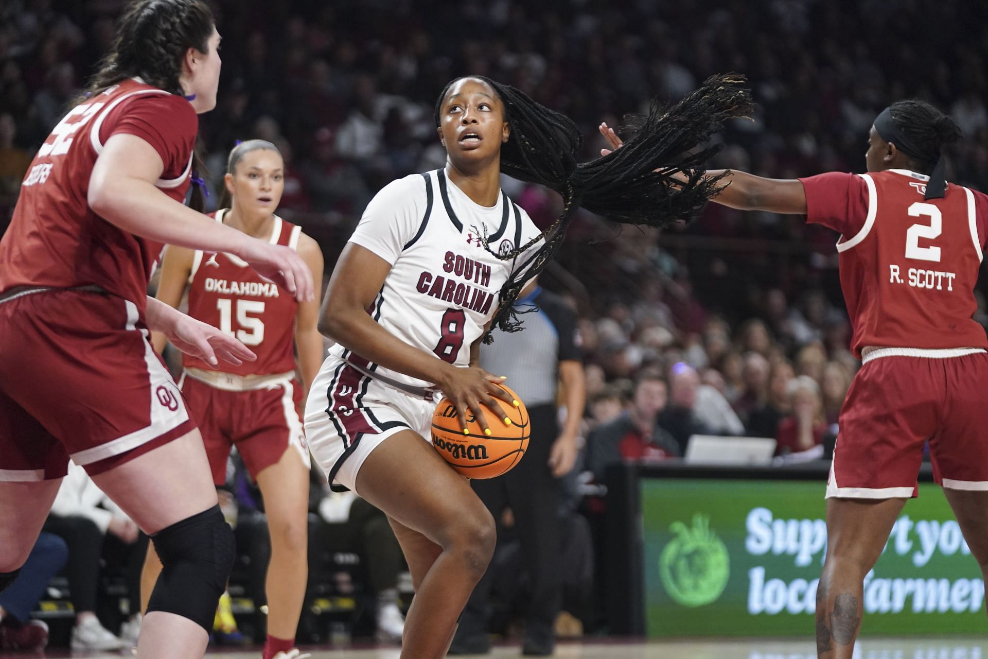 South Carolina&#039;s Joyce Edwards v Oklahoma - Source: Image via Getty