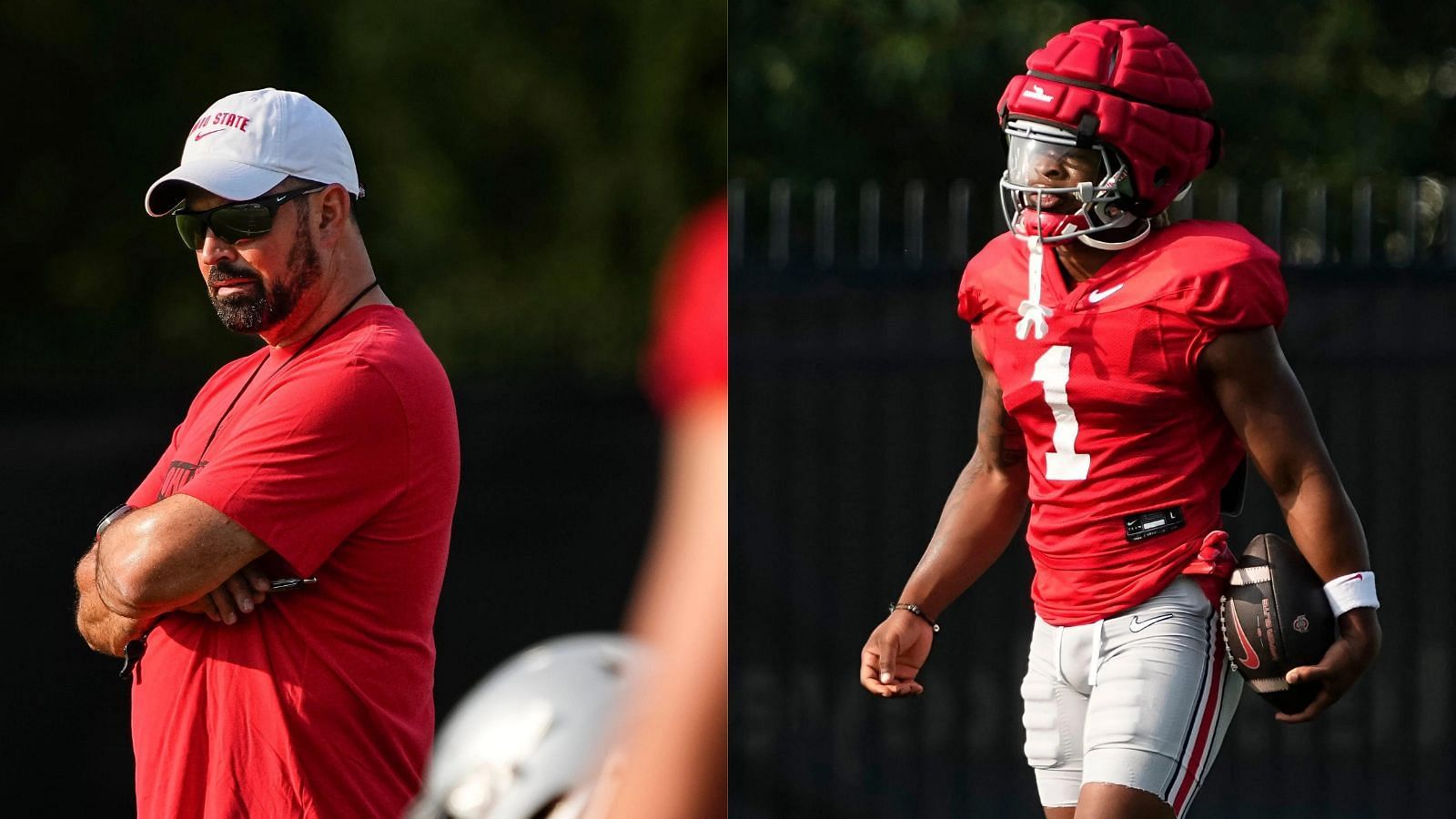 Ryan Day and his Buckeyes, including Quinshon Judkins, have to handle the pressure of being a favorite over Notre Dame in the CFP finals. (Photo Credits: IMAGN)