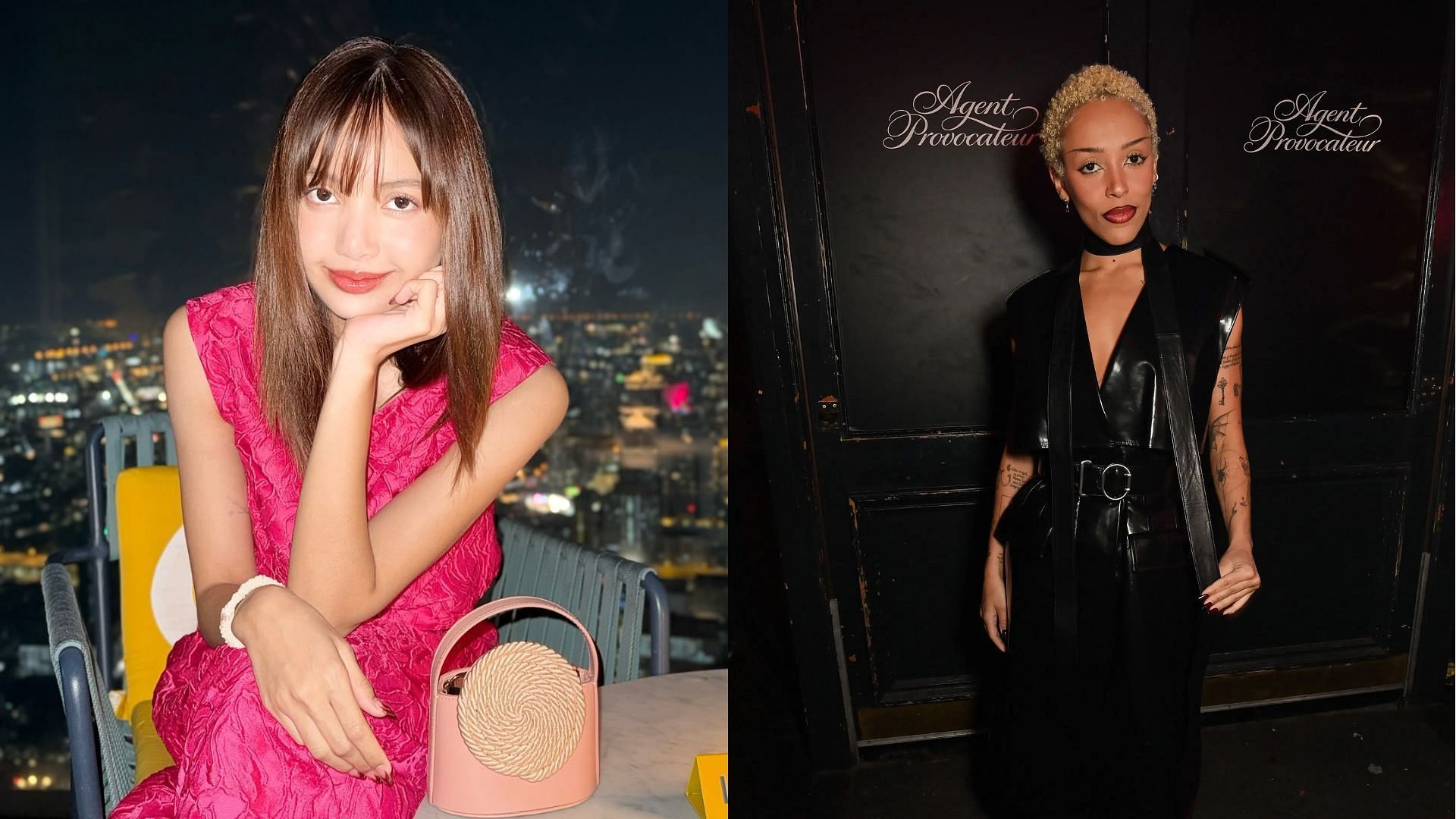 Lisa to collaborate with Doja Cat and Raye (Images via Instagram/lalalisa_m and Getty)