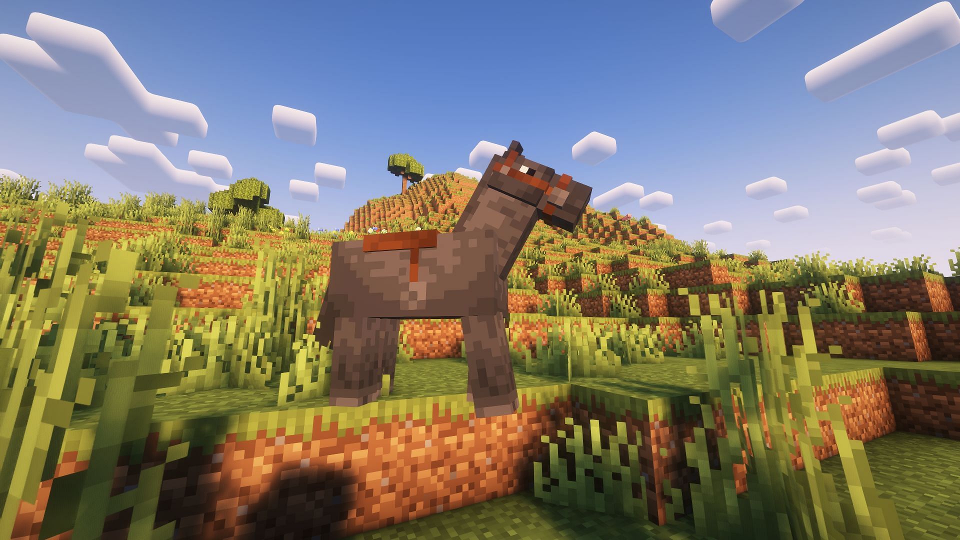 Players should be able to craft saddles (Image via Mojang Studios)