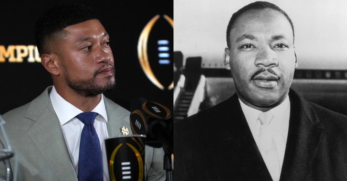 “None of that light should be taken away”: Marcus Freeman shares thoughts on natty being played on Martin Luther King Jr.