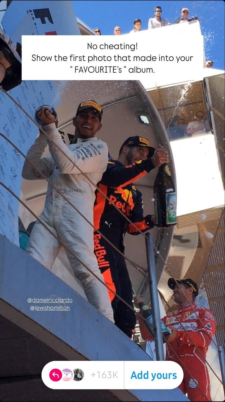 Paige Muniz shared an iconic moment from the 2018 Monaco GP (Source: @pogmuniz via Instagram)