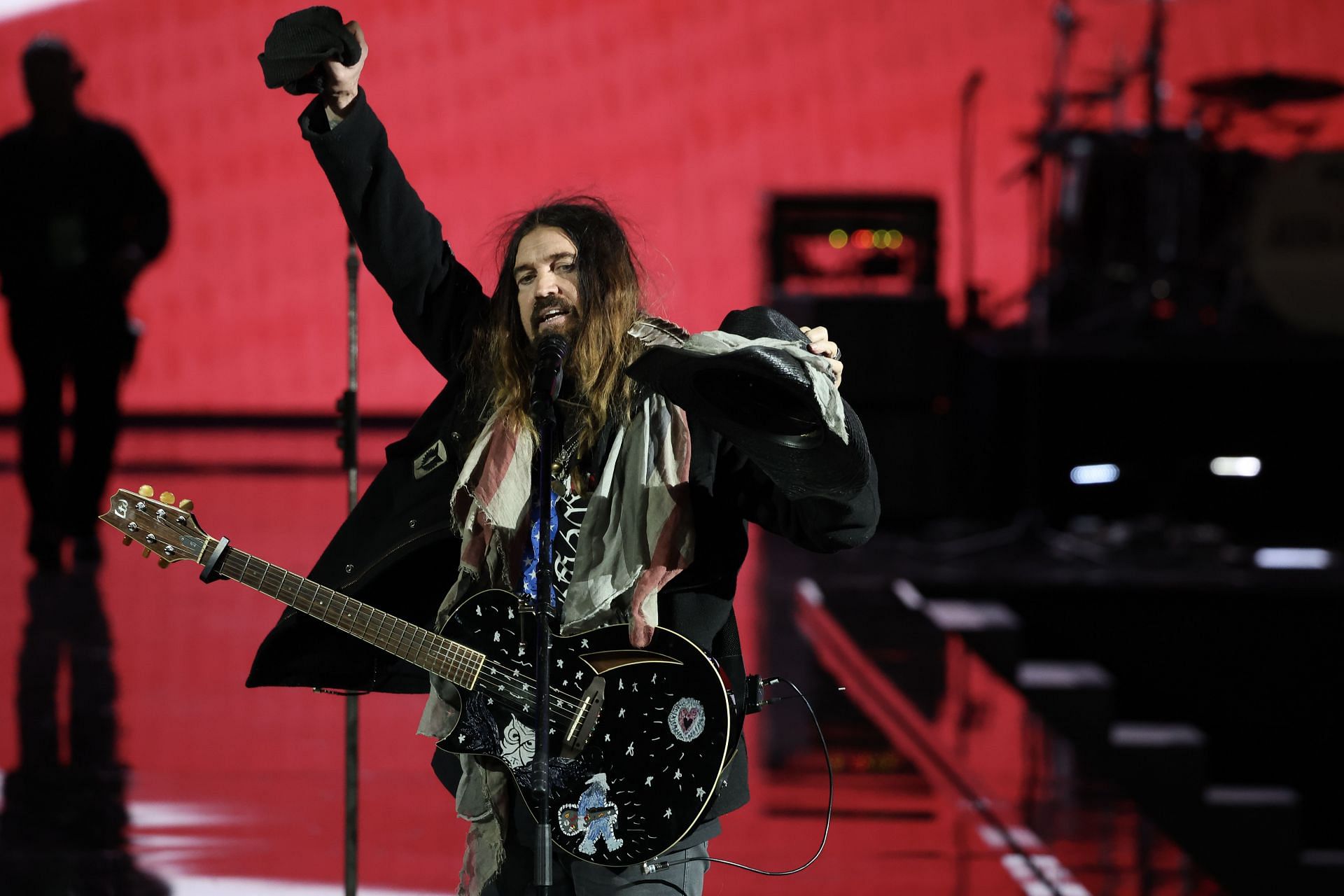 Billy Ray Cyrus performing at President Donald Trump&#039;s Liberty Ball (Image via Joe Raedle/Getty Images)