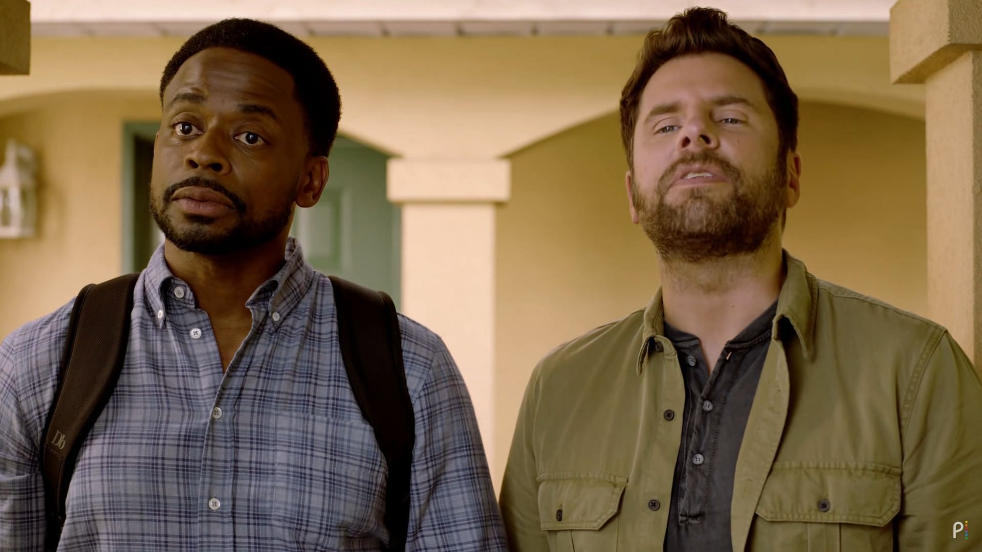 The lead actors of Psych the series, also adapted into a movie. (Image via Peacock)