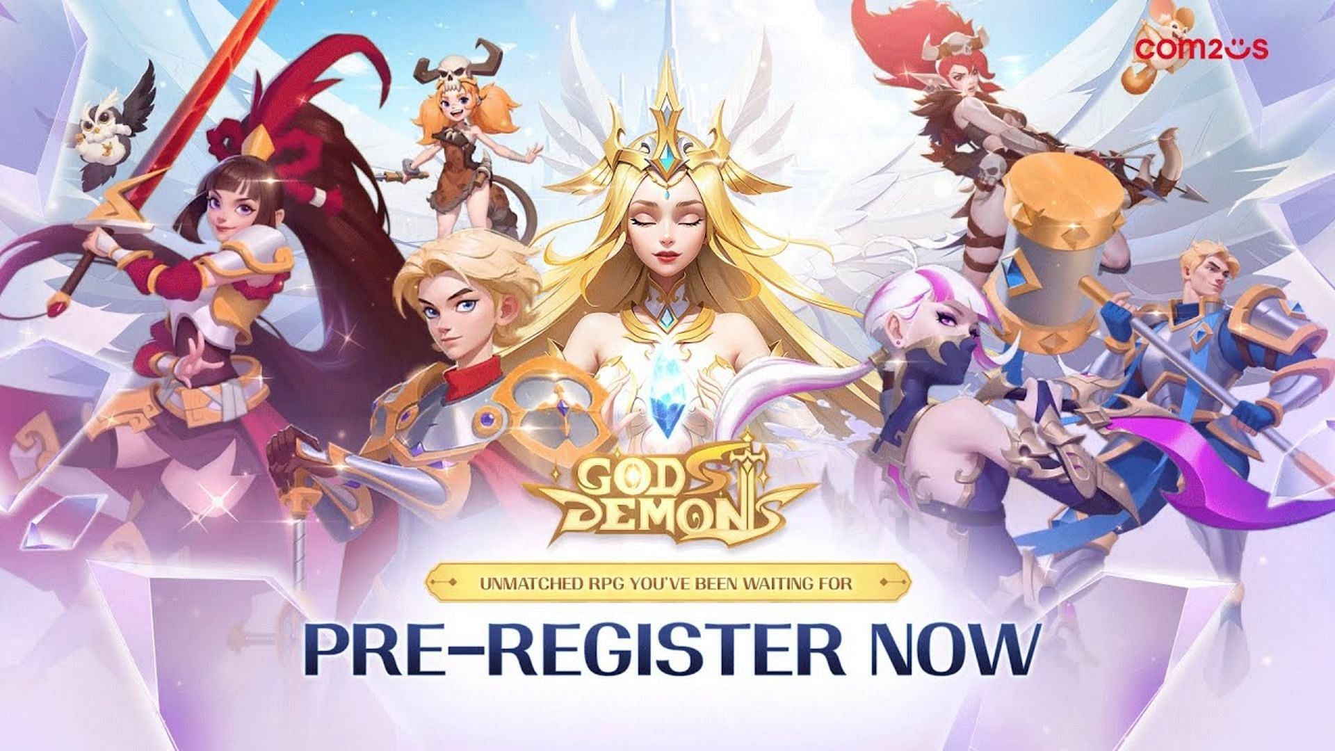 Pre-registrations for Gods &amp; Demons are now open (Image via Com2uS)