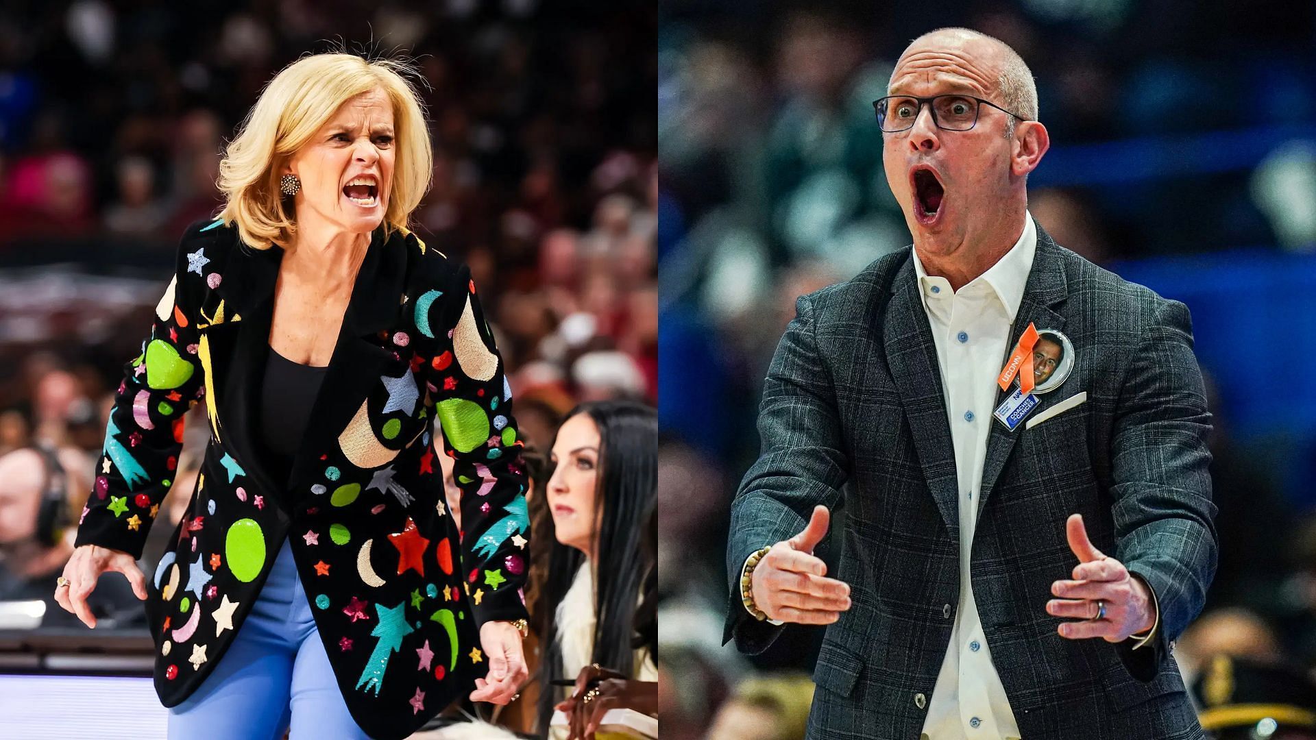 Kim Mulkey and Dan Hurley