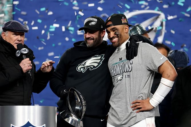 Nick Sirianni fires warning shot to Jalen Hurts haters after Eagles QB creates history and leads Philadelphia to Super Bowl