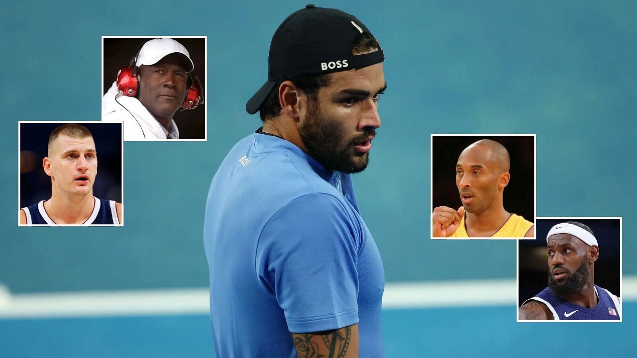 Matteo Berrettini LeBron James Michael Jordan Kobe Bryant Nikola Jokic