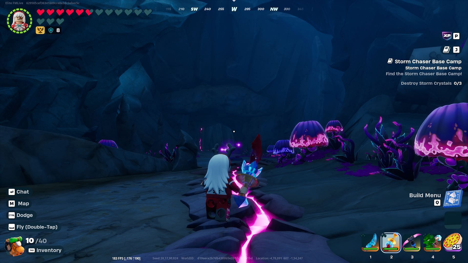 find Storm caves in LEGO Fortnite Odyssey