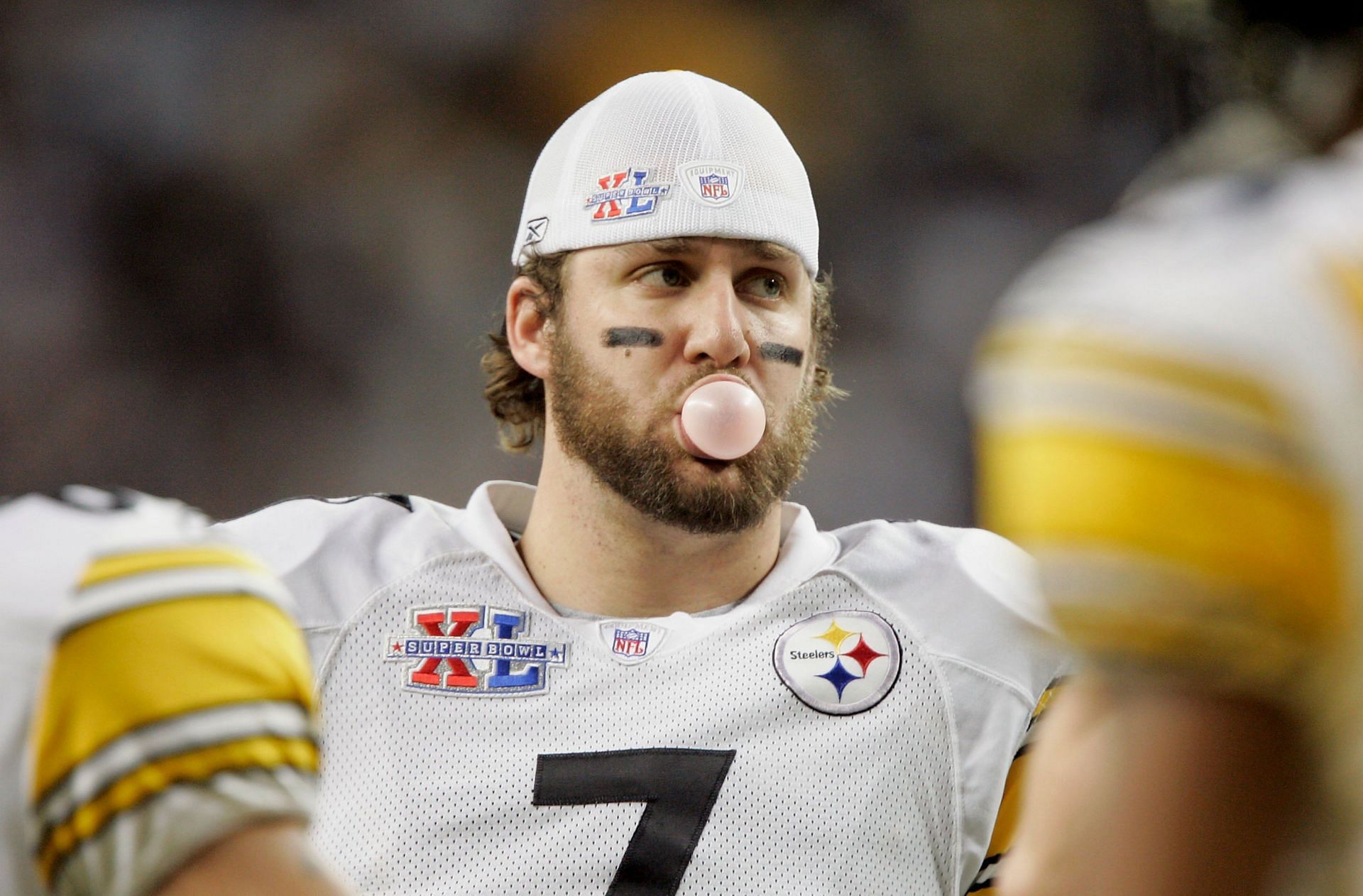 Ben Roethlisberger of the Pittsburgh Steelers during Super Bowl XL - Source: Getty