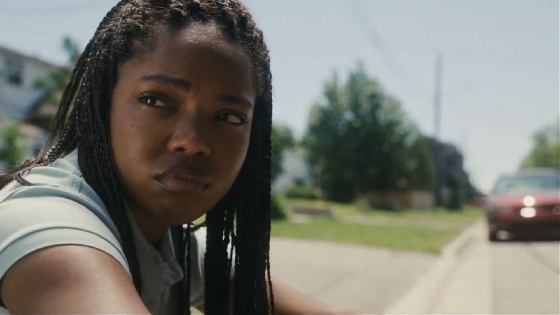 Ryan Destiny as Claressa Shields from The Frie within ( via AppleTV)