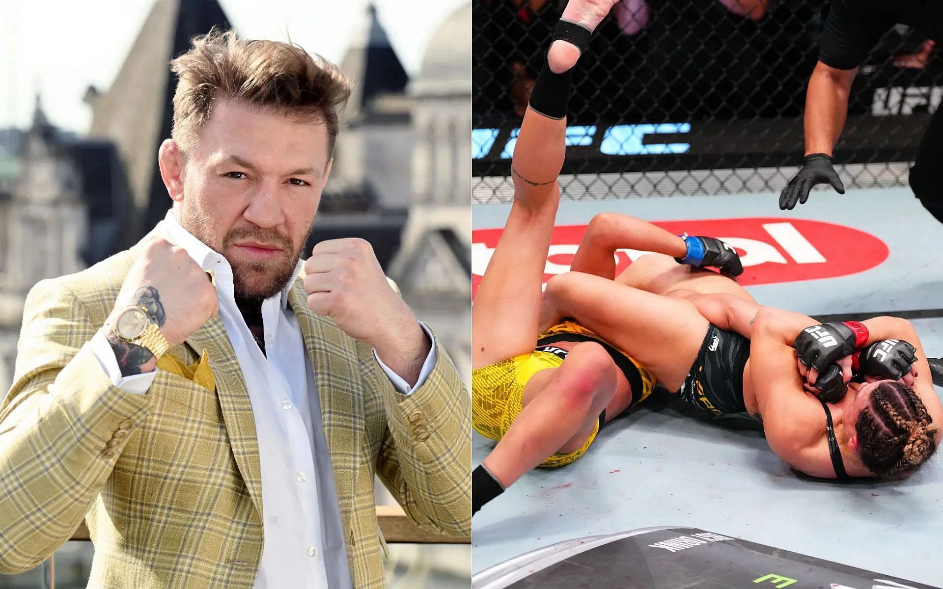 Conor McGregor reacts to Mackenzie Dern vs. Amanda Ribas [Image courtesy: Getty]