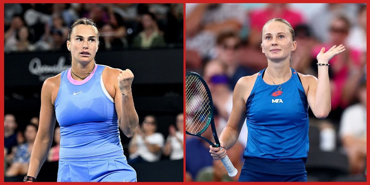 Aryna Sabalenka and Polina Kudermetova will clash in the final. (Source: Getty)