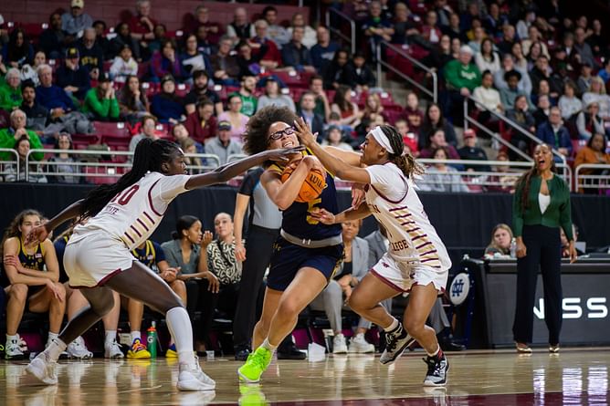 Notre Dame's Olivia Miles coins the "pick your poison" dilemma her, Hannah Hidalgo and Sonia Citron create: "Who do you want to let go of?"