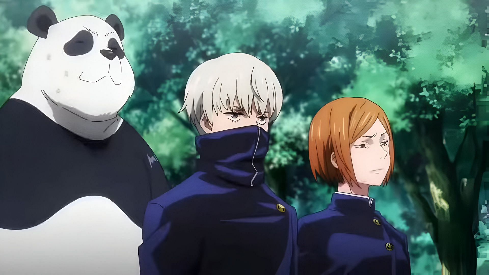 Panda, Inumaki and Nobara as seen in the anime (Image via MAPPA)