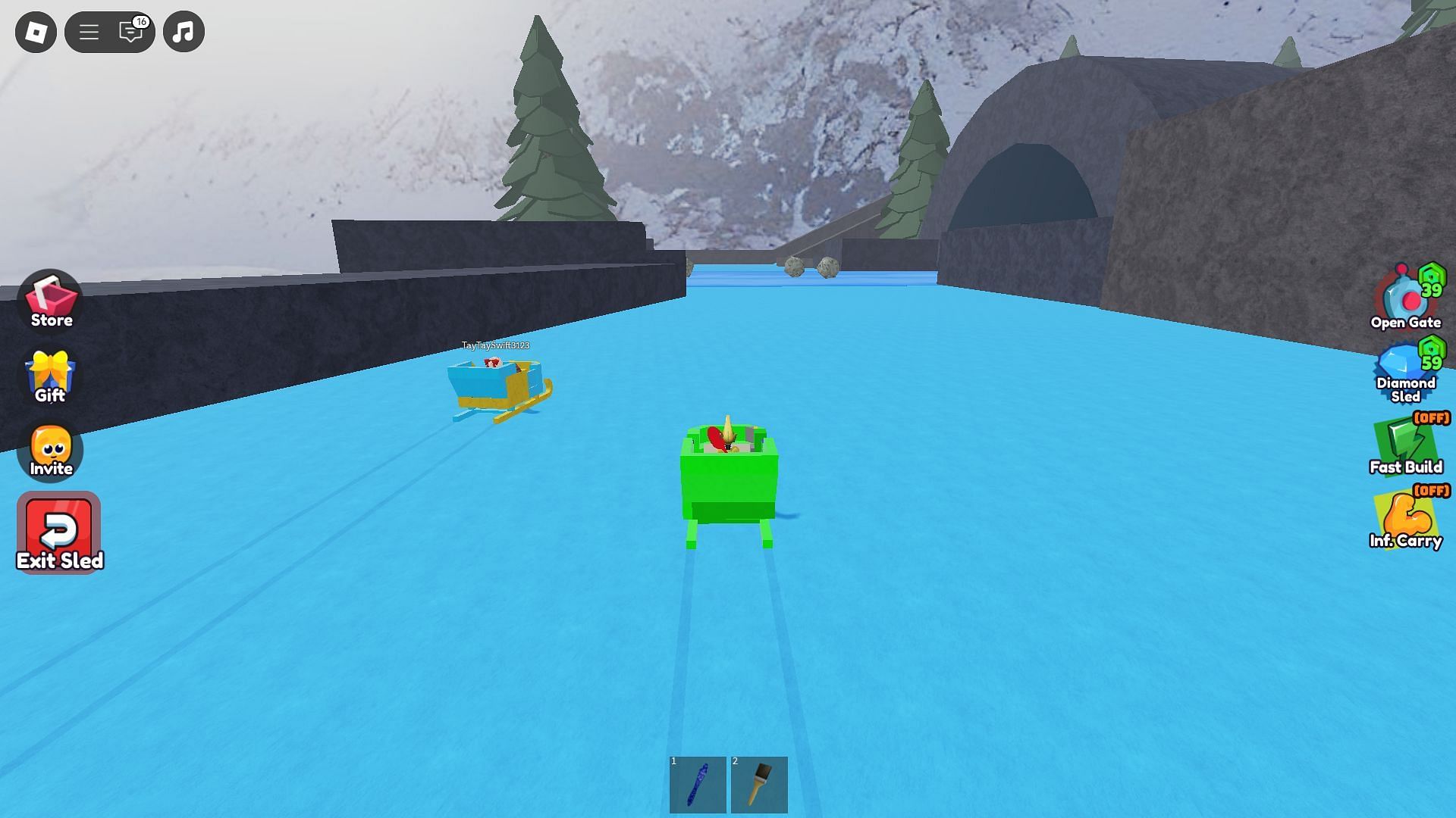 Avoid running into obstacles to complete the obby (Image via Roblox)