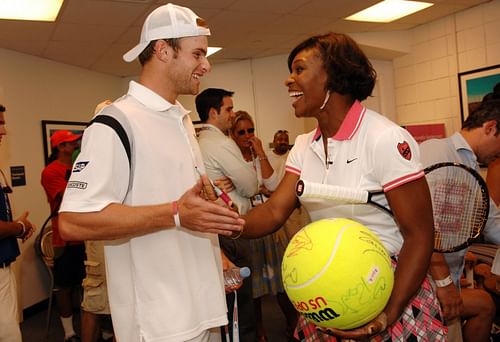 Andy Roddick and Serena Williams - Source: Getty