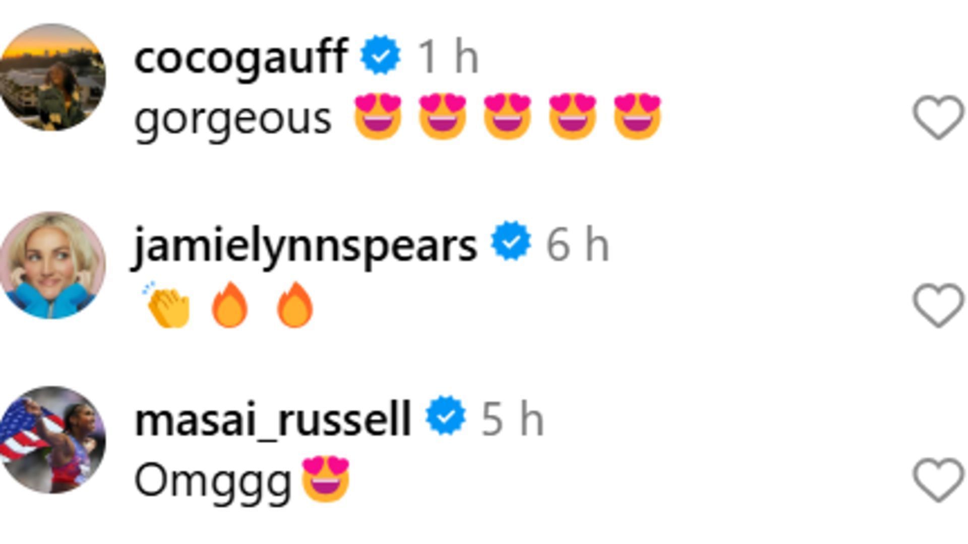 Other stars, including Coco Gauff, also appreciated Angel Reese with kind messages. (Source: https://www.instagram.com/p/DEkeGdOOvI2/?img_index=3)