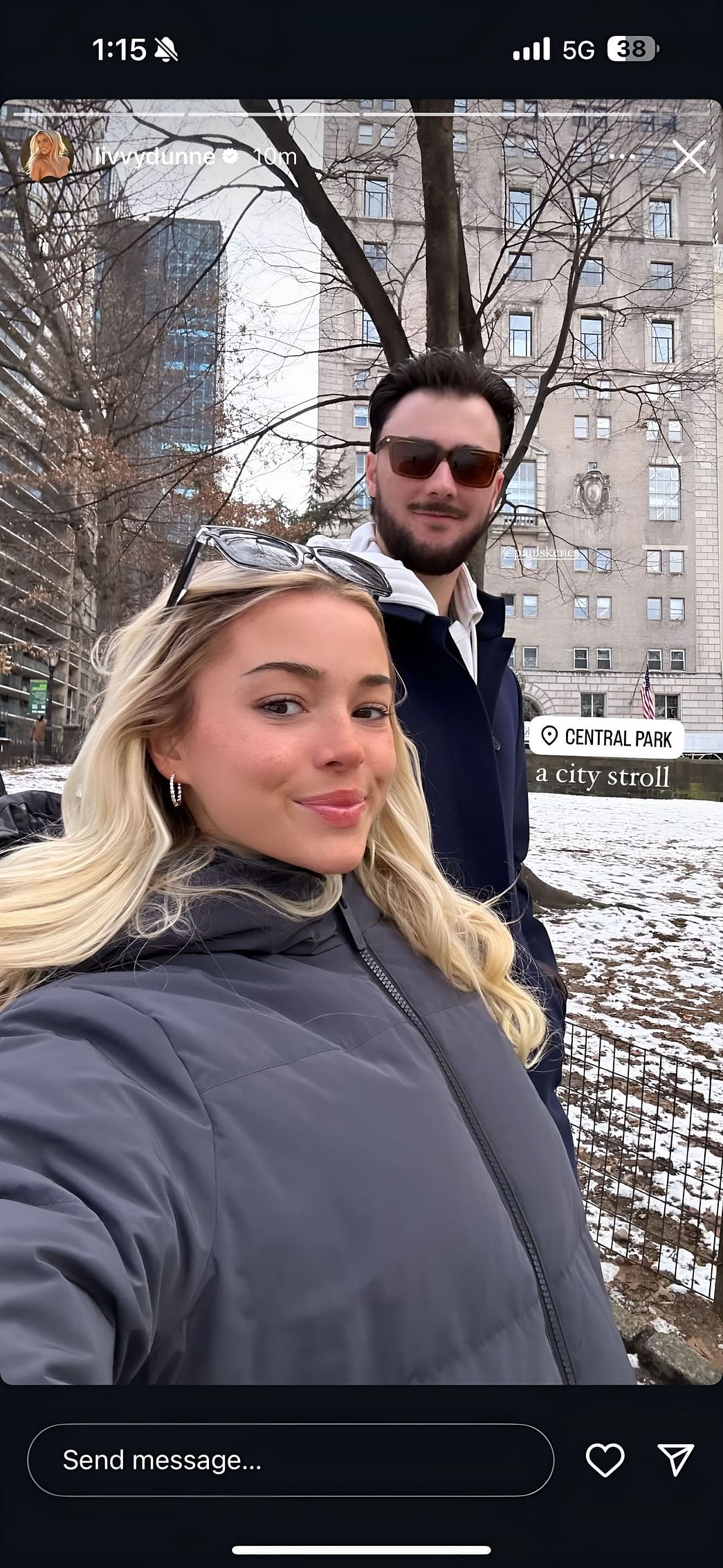 Paul Skenes and girlfriend Olivia Dunne goes a romantic winter stroll ...