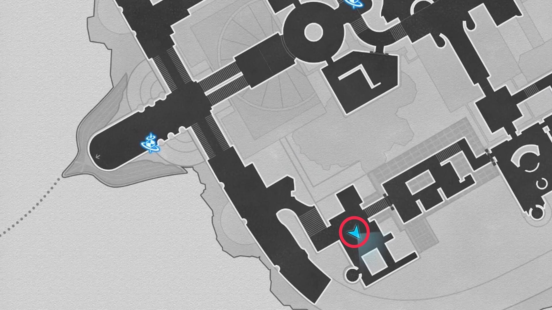 Reach the area marked on the map to start the quest (Image via HoYoverse)