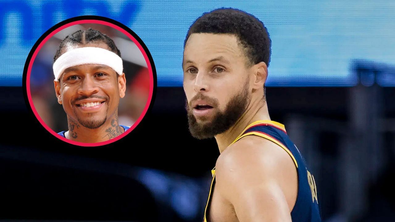 NBA fans hype Allen Iverson despite Steph Curry passing him in career points (Image Credits: Imagn and NBA.com)