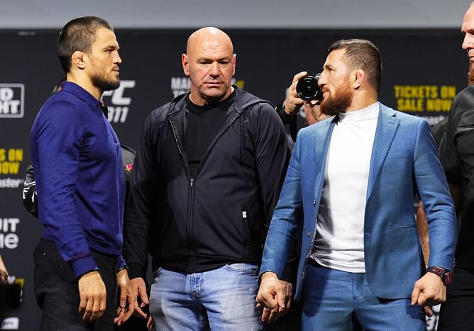 Merab Dvalishvili accuses Umar Nurmagomedov of faking injury ahead of UFC 311: "See in the video he posted"