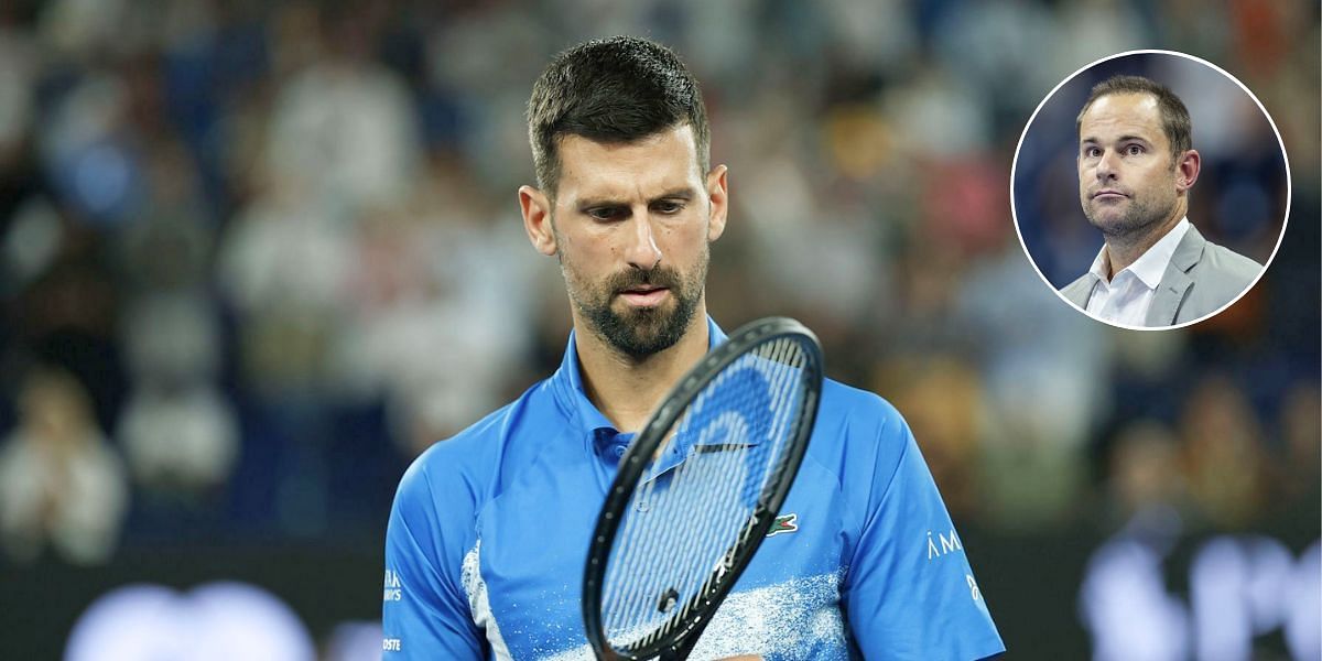 Novak Djokovic &amp; Andy Roddick (inset) [Image Source: Getty Images]